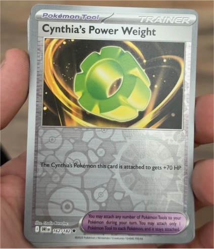 2023 Pokémon SV10: Destined Rivals #162 Cynthia's Power Weight — front