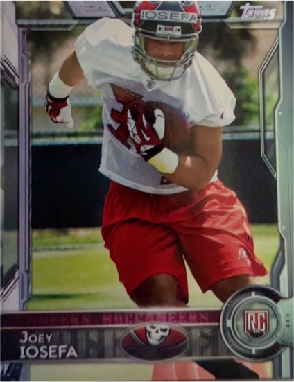 2015 Topps #453 Joey Iosefa — front