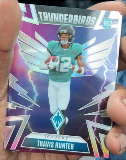 2025 Panini Phoenix #22 Travis Hunter Thunderbirds Rookie Card — front