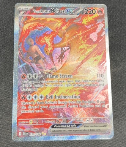2022 Pokémon TCG Destined Rivals #229 Team Rocket's Moltres EX — front