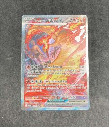 2022 Pokémon TCG Destined Rivals #229 Team Rocket's Moltres ex — front