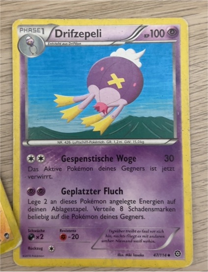 2016 Pokémon XY Steam Siege #47 Drifzepeli — front