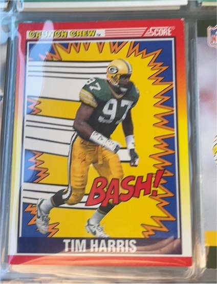 1990 Score #555 Tim Harris — front