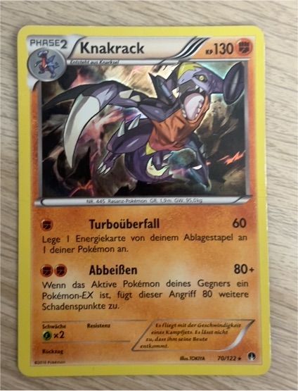 2016 Pokémon XY BREAKpoint #70 Knakrack — front