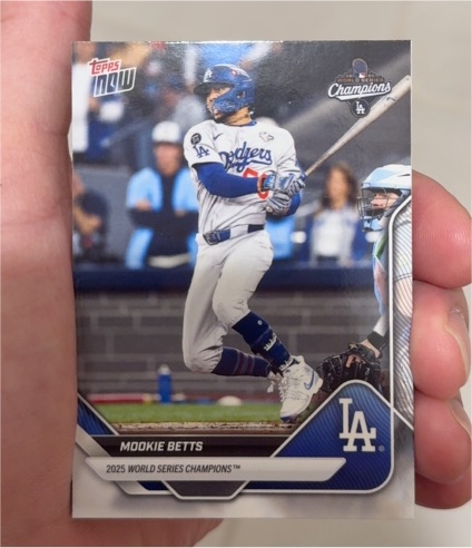 2025 Topps Now #WS-2SP Mookie Betts — front