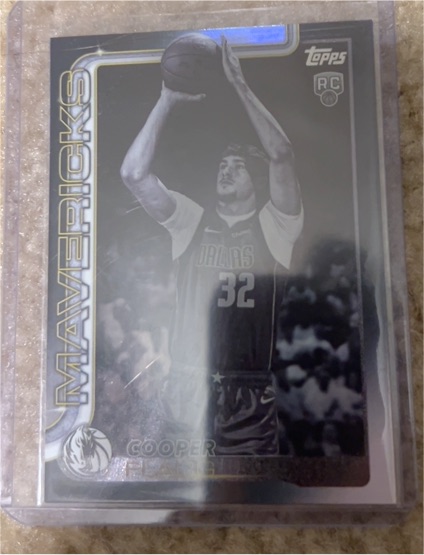2025-26 Topps #201 Cooper Flagg Blackout Parallel — front