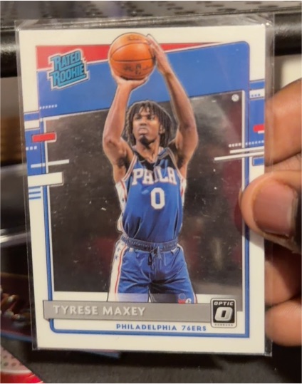 2020-21 Donruss Optic #171 Tyrese Maxey — front