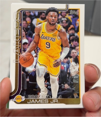2025-26 Topps #152 Bronny James Jr. — front