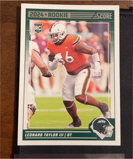 2024 Panini Score #396 Leonard Taylor III — front