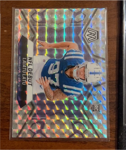 2024 Panini Mosaic #290 Laiatu Latu NFL Debut — front