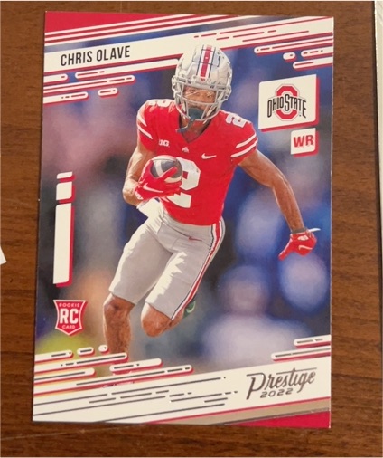 2022 Panini Chronicles Prestige Draft Picks #10 Chris Olave — front