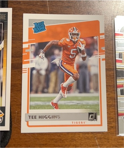 2020 Panini Chronicles Draft Picks Donruss #6 Tee Higgins Rated Rookie — front
