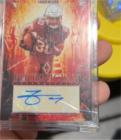 2024 Panini Phoenix #PRP-XWR Xavier Weaver Phoenician Rookie Penmanship — front