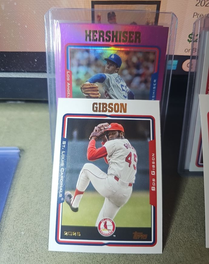 2025 Topps Archives #297 Bob Gibson — front