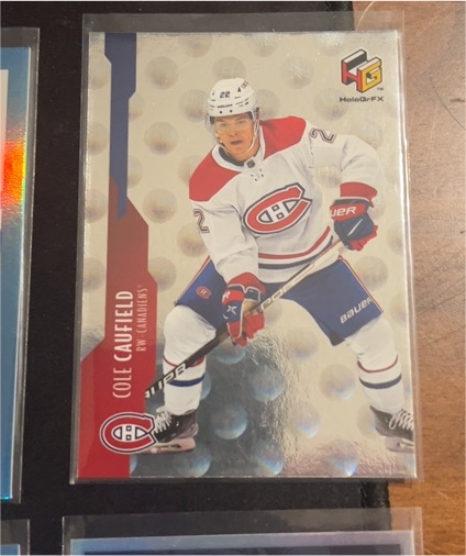 2021-22 Upper Deck Extended Series HoloGrFX #HG-16 Cole Caufield — front