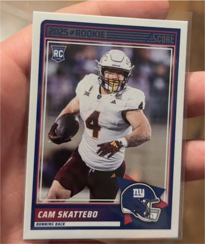 2025 Score #1 Cam Skattebo — front