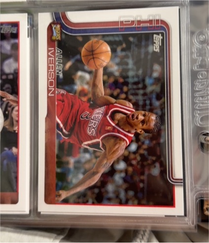 1996 Topps #1 Allen Iverson — front