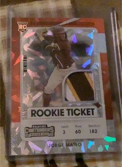 2021 Panini Contenders Rookie Ticket Jorge Mateo — front