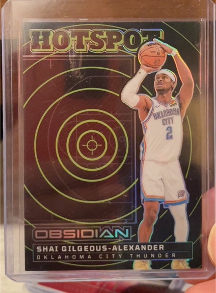 2024-25 Panini Obsidian #14 Shai Gilgeous-Alexander Hotspot — front