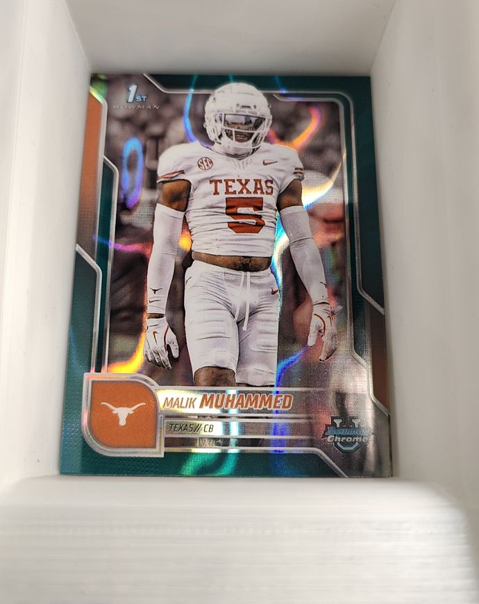 2025 Bowman University Chrome #112 Malik Muhammad — front