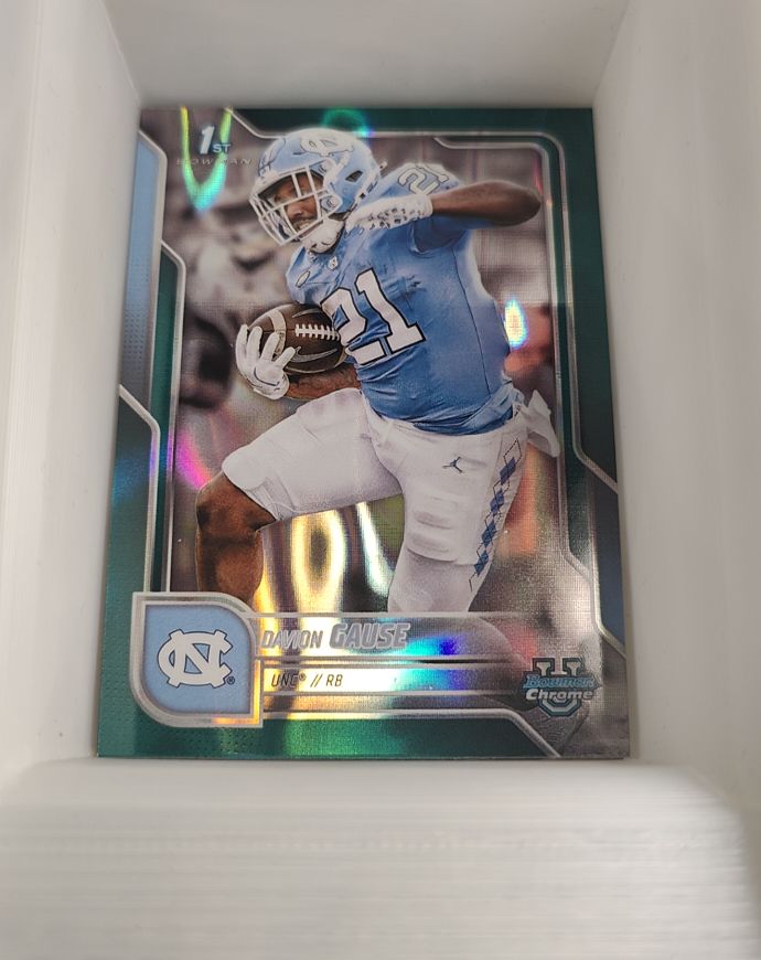 2025 Bowman University Chrome #105 Davion Gause — front