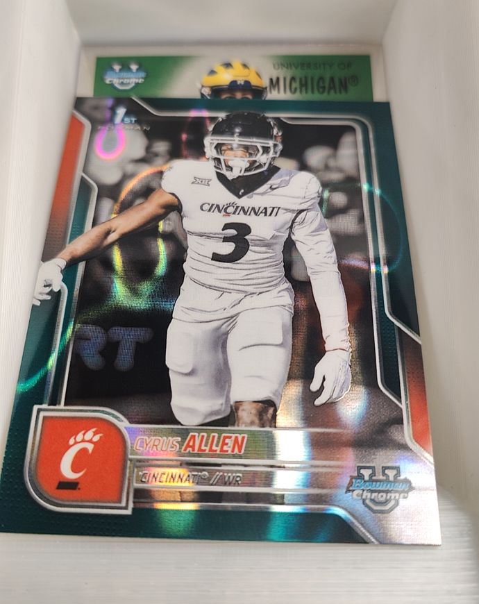2025 Bowman Chrome University #7 Cyrus Allen — front