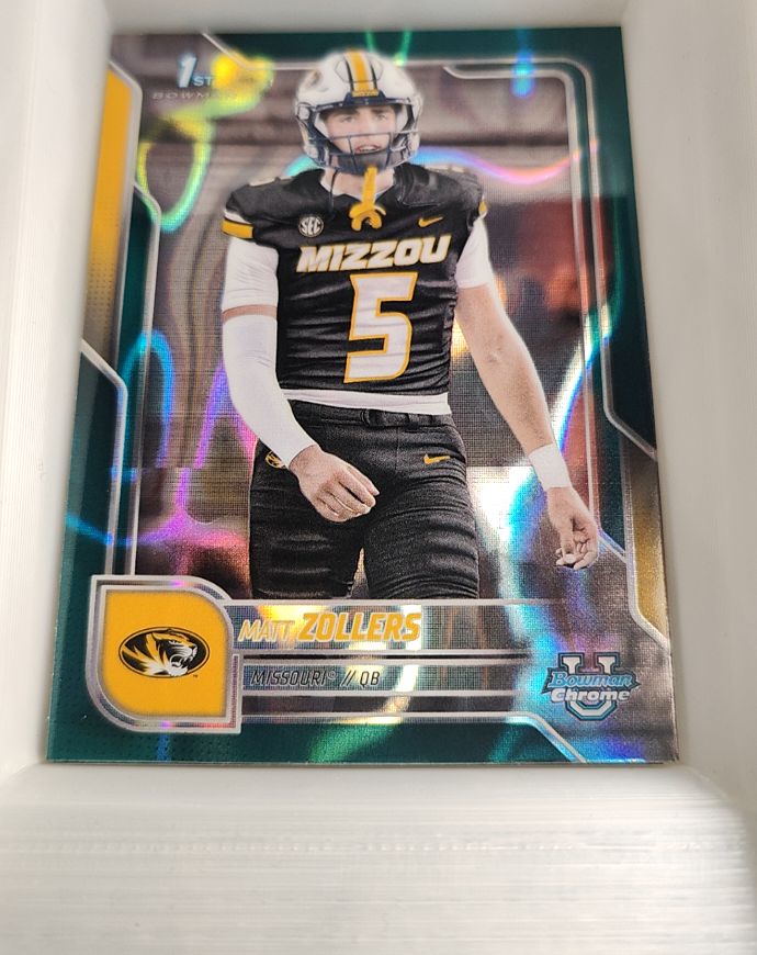 2025 Bowman Chrome University #19 Matt Zollers — front