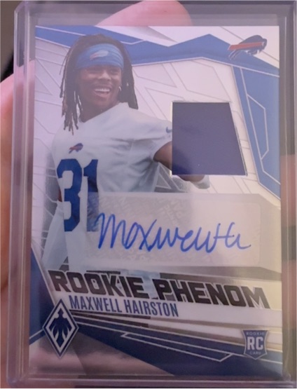 2025 Panini Phoenix Rookie Phenoms Jersey Autographs Maxwell Hairston #RPJ-MHN — front