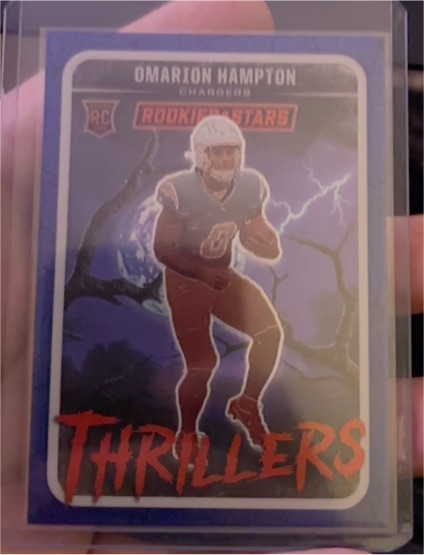 2025 Panini Rookies & Stars #17 Omarion Hampton Thrillers RC — front