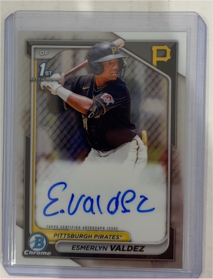 2024 Bowman Chrome Prospect Autographs #CPA-EV Esmerlyn Valdez — front