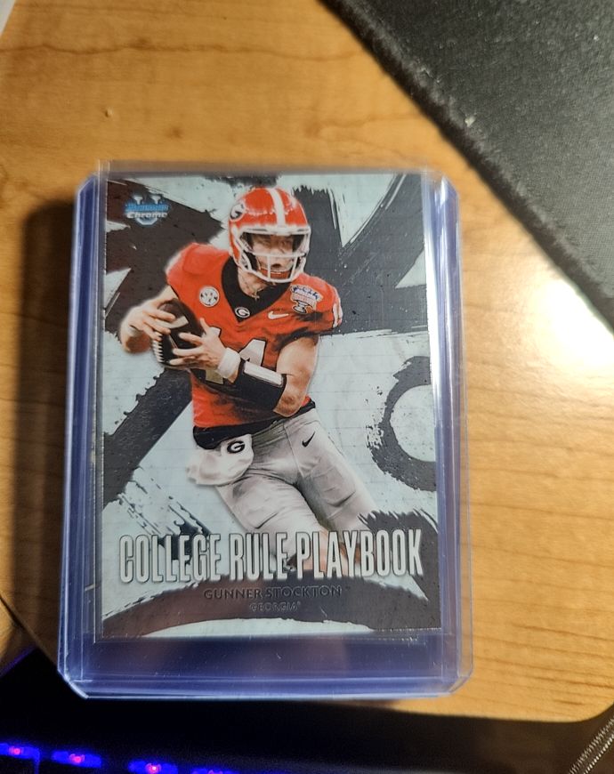 2025 Bowman Chrome University #CRP-4 Gunner Stockton College Rule Playbook — front