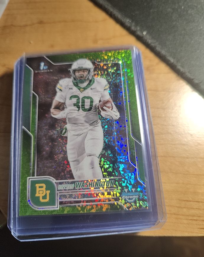 2025 Bowman University Chrome #56 Bryson Washington — front