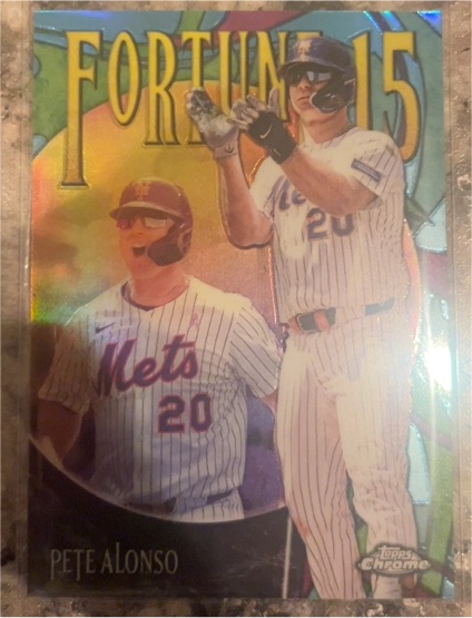 2025 Topps Chrome Update #F15-9 Pete Alonso Fortune 15 — front