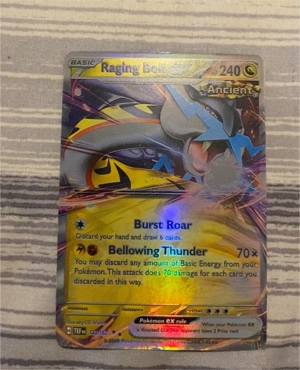 2023 Pokémon SV05: Temporal Forces #123 Raging Bolt EX — front