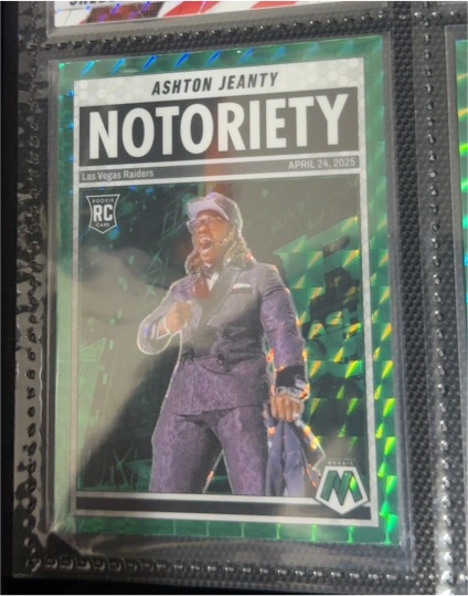 2025 Panini Mosaic #18 Ashton Jeanty Notoriety — front