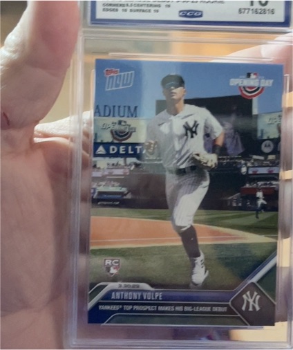 2023 Topps Now #2 Anthony Volpe — front