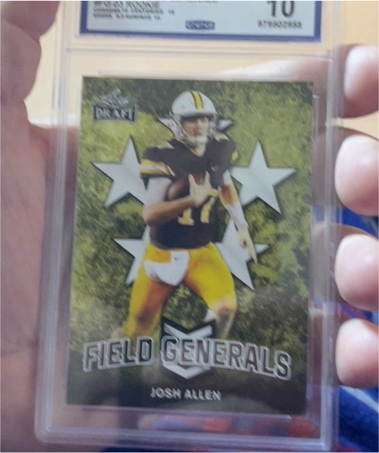2018 Leaf Draft Field Generals #FG-03 Josh Allen — front