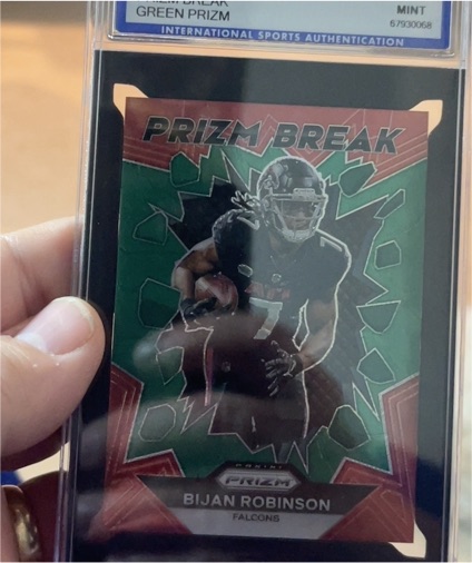 2023 Panini Prizm #PB-8 Bijan Robinson Prizm Break — front