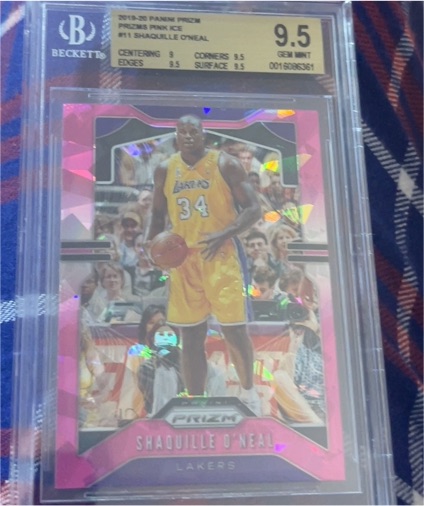 2019-20 Panini Prizm Pink Ice #11 Shaquille O'Neal — front