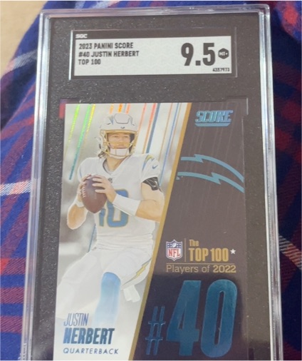 2023 Panini Score #40 Justin Herbert — front