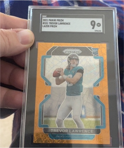 2021 Panini Prizm #331 Trevor Lawrence Lazer Prizm — front
