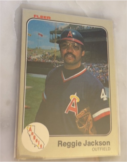 1983 Fleer #93 Reggie Jackson — front