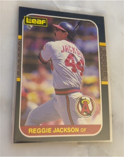 1987 Leaf #201 Reggie Jackson — front