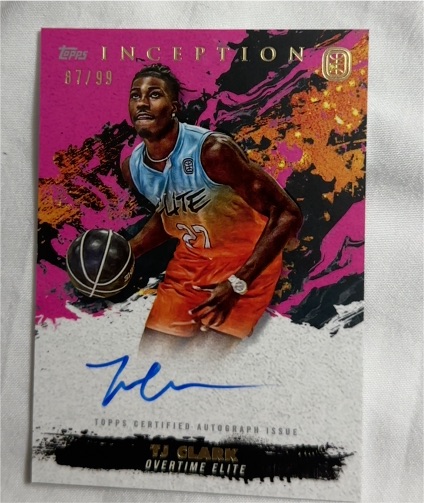 2021-22 Topps Inception Overtime Elite #IA-TC3 TJ Clark — front