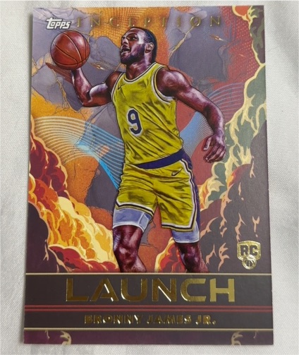2024-25 Topps Inception Launch #LA-BJJ Bronny James Jr. — front