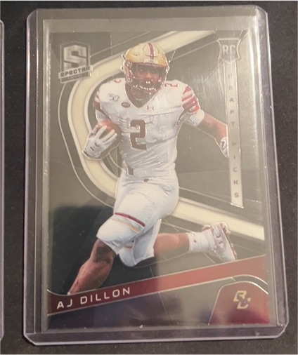 2020 Panini Chronicles Draft Picks Spectra #20 AJ Dillon — front