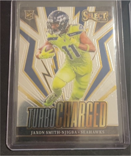 2023 Panini Select #TUR-JAN Jaxon Smith-Njigba Turbocharged — front