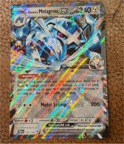 2025 Pokemon SV10: Destined Rivals #145 Steven's Metagross EX — front