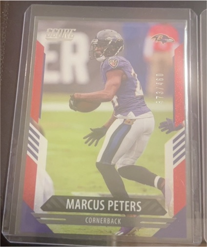2021 Panini Score #91 Marcus Peters — front