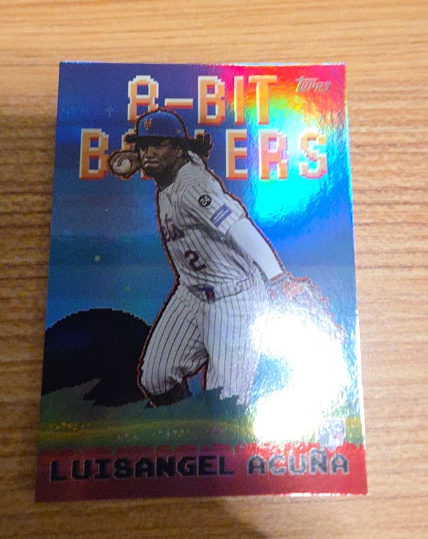2025 Topps Series 1 8-Bit Ballers #8B-23 Luisangel Acuna — front